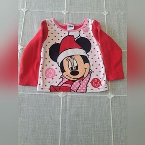 Disney Minnie Mouse Fleece Holiday Pajama Top –Size 2T

Adorable Disney fleece